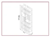 Libreria modello Metrica orodi Mogg a prezzo riservato 