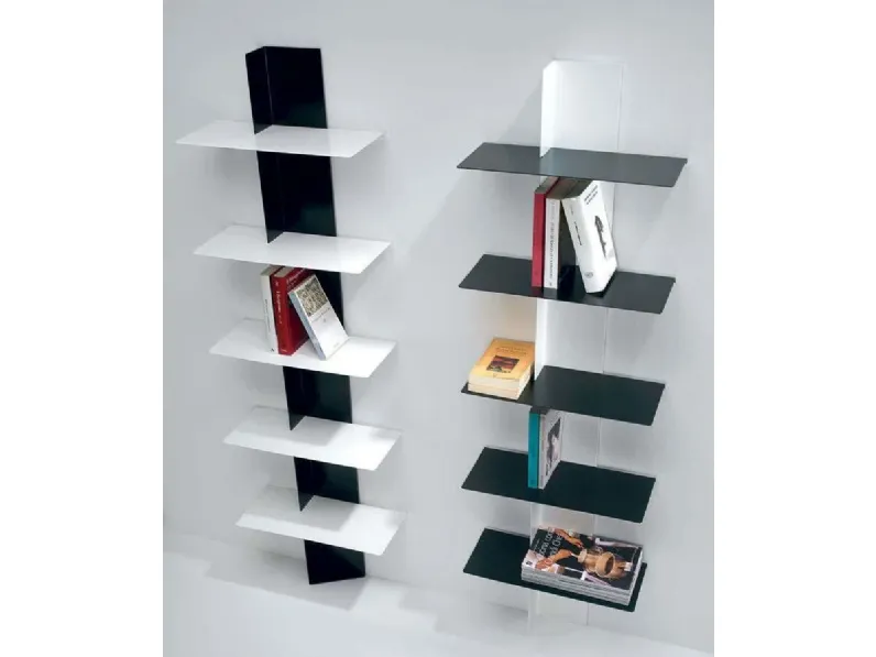 Libreria Mondrian in stile design di Pezzani in OFFERTA OUTLET