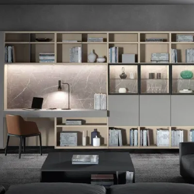 Libreria Mood 10 in stile design di Astor mobili in OFFERTA OUTLET
