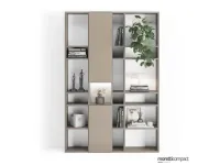 Libreria Ybaj Moretti compact giorno notte in stile design con forte sconto