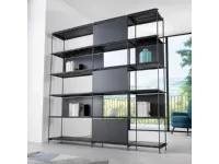 Libreria Musa Pezzani in stile design a prezzi outlet