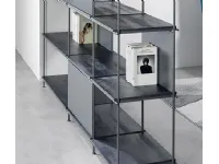 Libreria Musa Pezzani in stile design a prezzi outlet