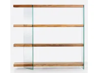 Libreria Nature design in legno a prezzo scontato: scopri Natur design libreria mod. graft glass