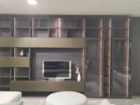 Libreria Novamobili in laminato materico scontata -40%: scopri Living system