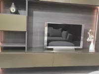 Libreria Novamobili in laminato materico scontata -40%: scopri Living system