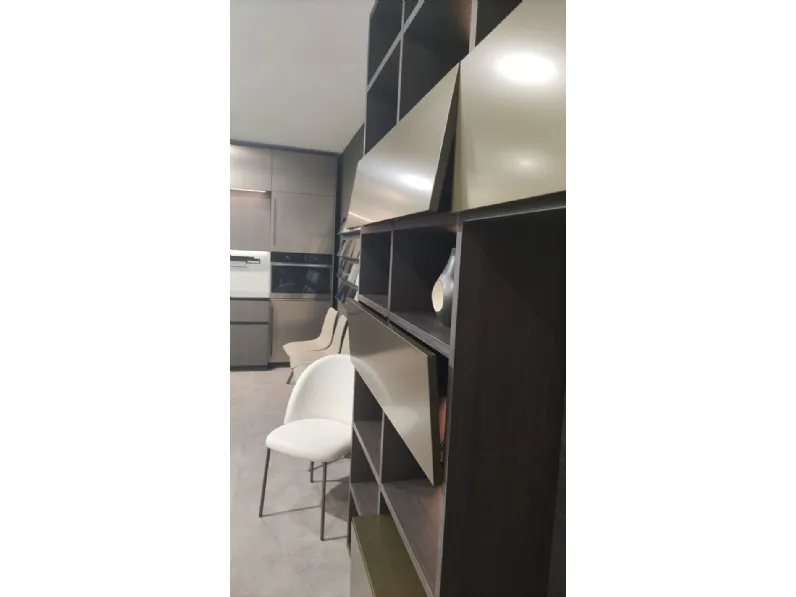 Libreria Novamobili in laminato materico a prezzo Outlet: scopri Living system