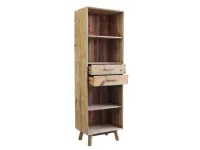 Libreria Outlet etnico in legno a prezzo Outlet: scopri Legno riciclato