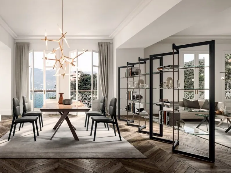 Libreria Panto in stile design di Ozzio in OFFERTA OUTLET  affrettati