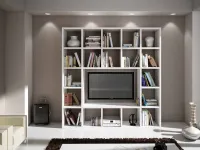 Libreria Parete quadrotti bianca in stile moderno di Lion's in OFFERTA OUTLET