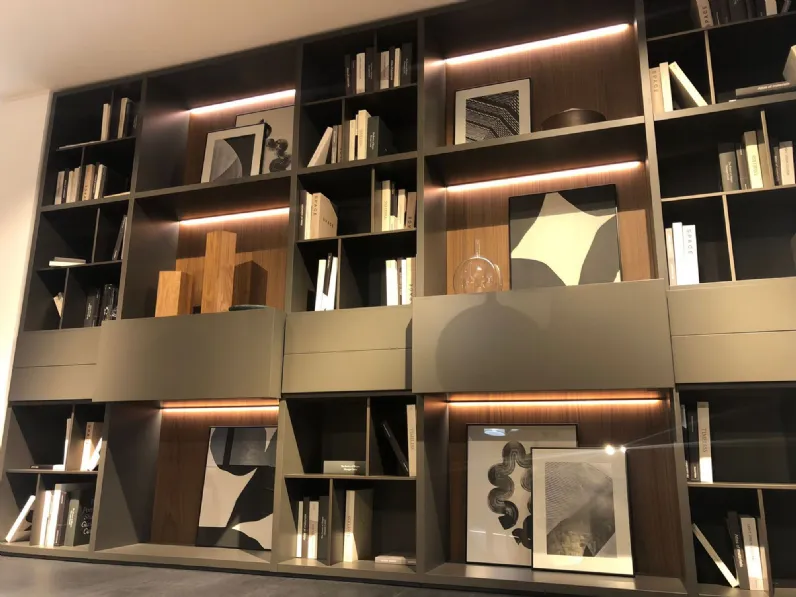 Libreria Wall system stile design di Poliform in offerta