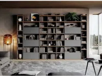 Libreria Qsm 616 in stile moderno di Imab in OFFERTA OUTLET