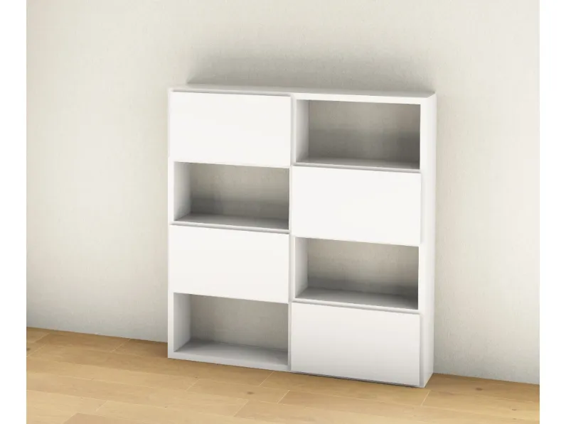 Libreria Sangiacomo in laccato opaco a prezzo Outlet: scopri Libreria modo 