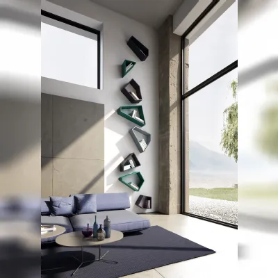 Libreria Space Voltan in stile design con forte sconto