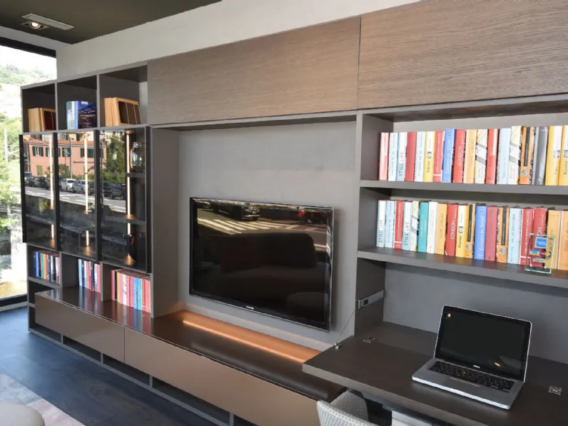 Libreria System - modo/lampo Sangiacomo in stile moderno a prezzi outlet