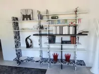 Libreria Takebook De rosso in stile design in offerta
