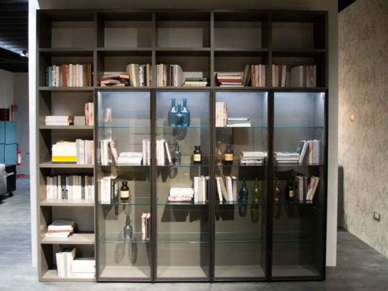 Libreria Tomasella in laccato opaco a prezzo Outlet: scopri Atlante