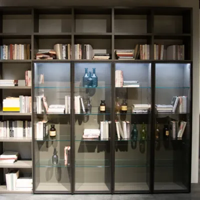 Libreria Tomasella in laccato opaco a prezzo Outlet: scopri Atlante