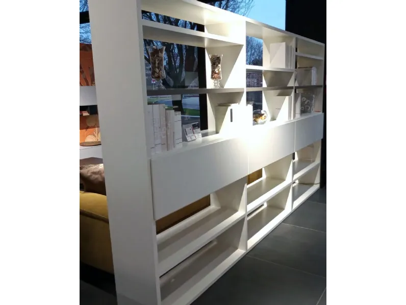 Libreria Tomasella in laccato opaco a prezzo Outlet: scopri Atlante bifacciale