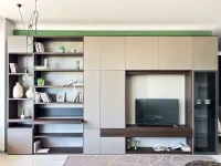 Libreria Tomasella in laccato opaco scontata -35%: scopri Libreria lineare a muro