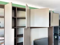 Libreria Tomasella in laccato opaco scontata -35%: scopri Libreria lineare a muro