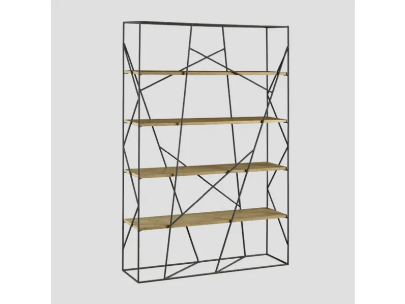 Libreria Two side stile design di Dialma brown in offerta