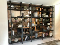 Libreria Unlimited bifacciale in stile moderno di Modulnova in OFFERTA OUTLET