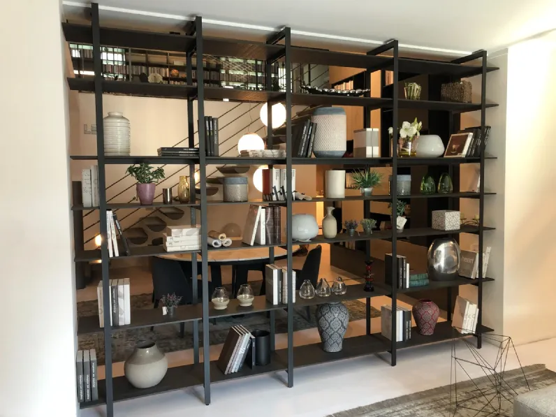 Libreria Unlimited bifacciale in stile moderno di Modulnova in OFFERTA OUTLET