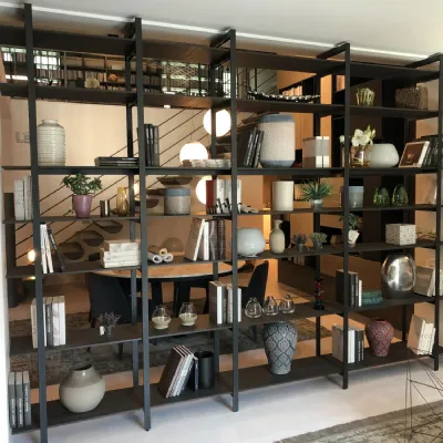 Libreria Unlimited bifacciale in stile moderno di Modulnova in OFFERTA OUTLET