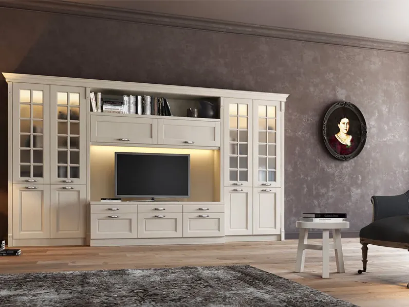 Libreria Virginia Arredo3 in stile classico a prezzi outlet