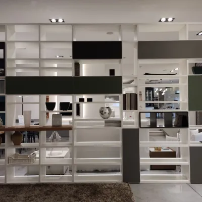 Libreria Wall30 Novamobili in stile design con forte sconto