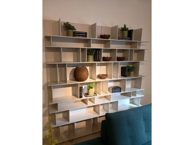 Libreria Cattelan italia in laccato opaco scontata -30%: scopri Wally