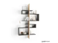 Libreria modello Ybal di Moretti compact camerette a prezzo Outlet