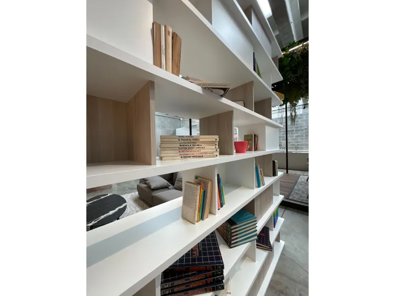 Libreria Zalf in melamminico scontata -55%: scopri Domino