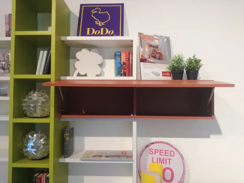 Libreria Teca stile moderna di Doimo cityline scontata del 74%