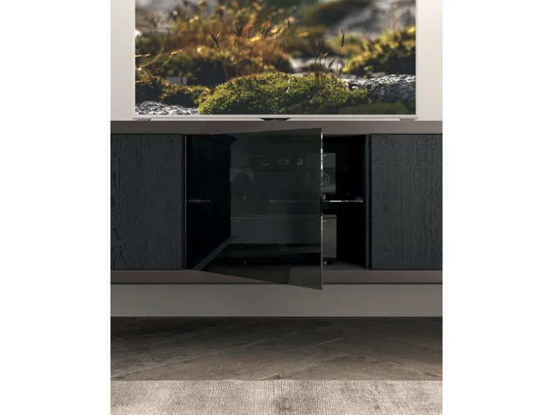 Madia in stile design Brera tv di Ozzio in Offerta Outlet 