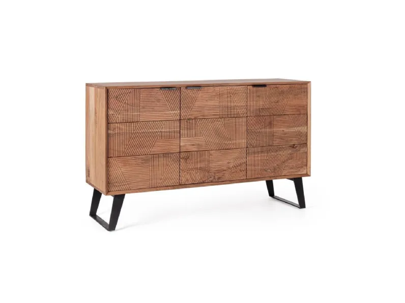 Mobile soggiorno modello Credenza 3a isar di Outlet etnico in Offerta Outlet