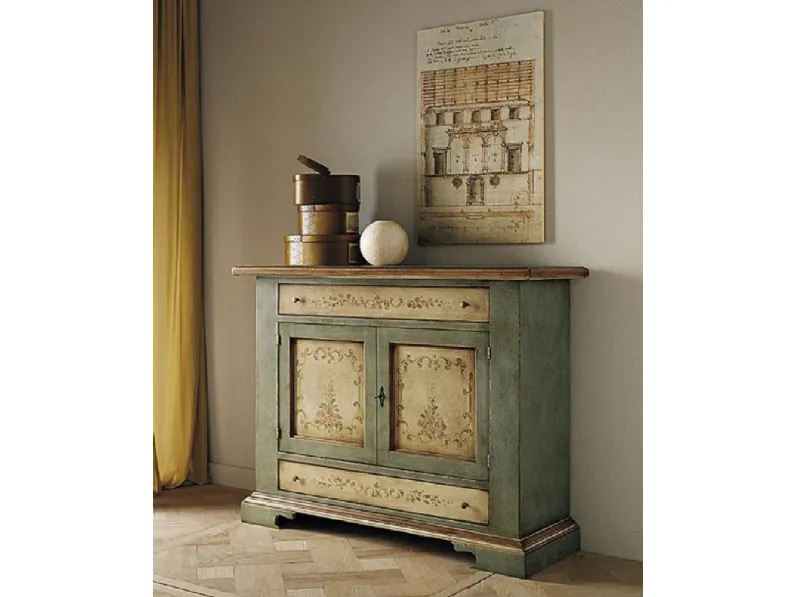 Madia Credenza a 2 ante con cassetti laccata in promo-sconto del 50% di Artigianale in stile classico scontata