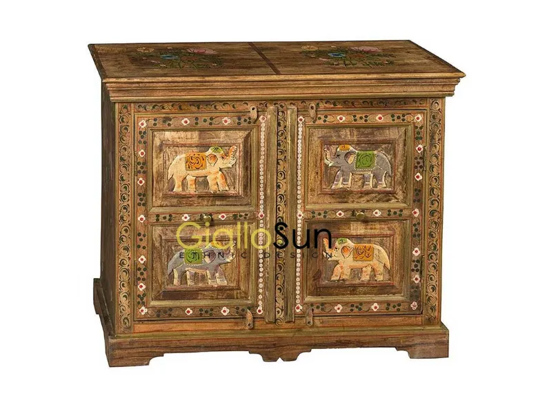 Madia Credenza elephant 2 ante in stile design di Outlet etnico in Offerta Outlet