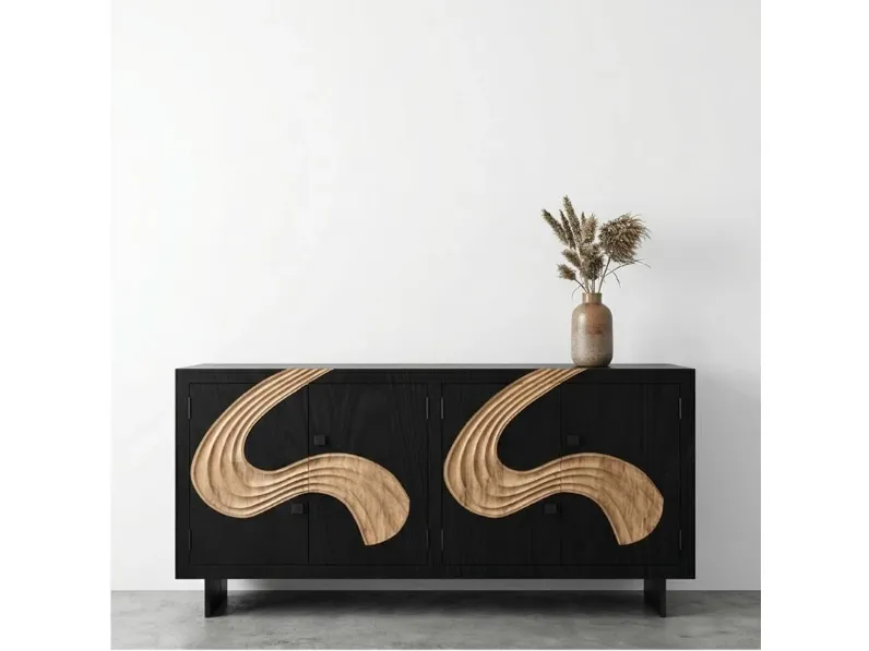 Madia Credenza etnica onde 180 di Outlet etnico a prezzi outlet