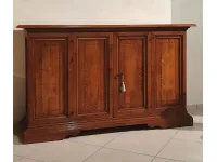 Madia Credenza in noce massello di Artigianale in stile classico in Offerta Outlet