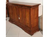 Madia Credenza in noce massello di Artigianale in stile classico in Offerta Outlet