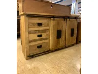 Mobile soggiorno modello Credenza jupiter industrial 160 cm di Outlet etnico a prezzo Outlet