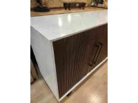 Madia in stile design Credenza legno marmo 2 di Outlet etnico a prezzo scontato