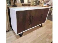 Madia in stile design Credenza legno marmo 2 di Outlet etnico a prezzo scontato