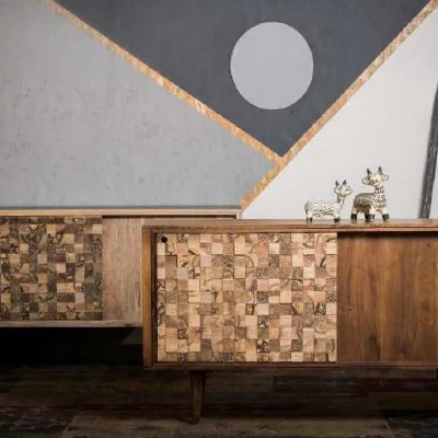 Madia Credenza madia etnica coin di Outlet etnico in stile design in offerta