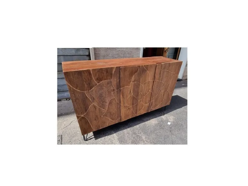 Mobile soggiorno modello Credenza madia kalista di Outlet etnico a PREZZI OUTLET