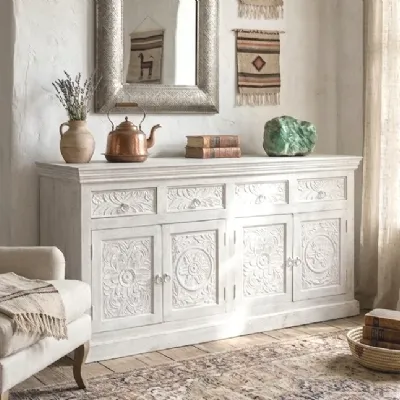 Madia Credenza mango decapata 175 di Outlet etnico con forte sconto