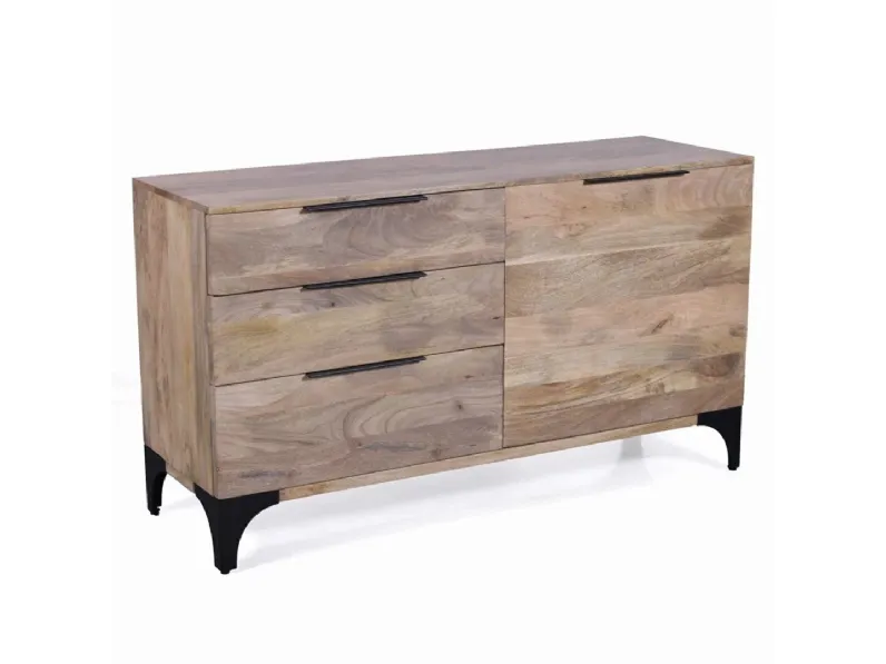 Madia Credenza mango dino 1a+3css di Outlet etnico in offerta