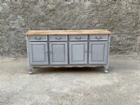 Madia Credenza maxi 4 ante 4 cassetti shabby nature e chic di Outlet etnico a prezzi outlet