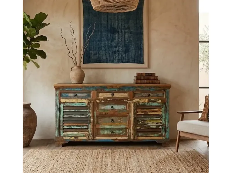 Madia Credenza persiane 150 di Outlet etnico a prezzi convenienti